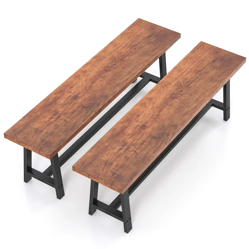 Banc de salle à manger Costway 1 ou 2 pièces 60 places pour 3 personnes, banc à chaussures d'entrée avec