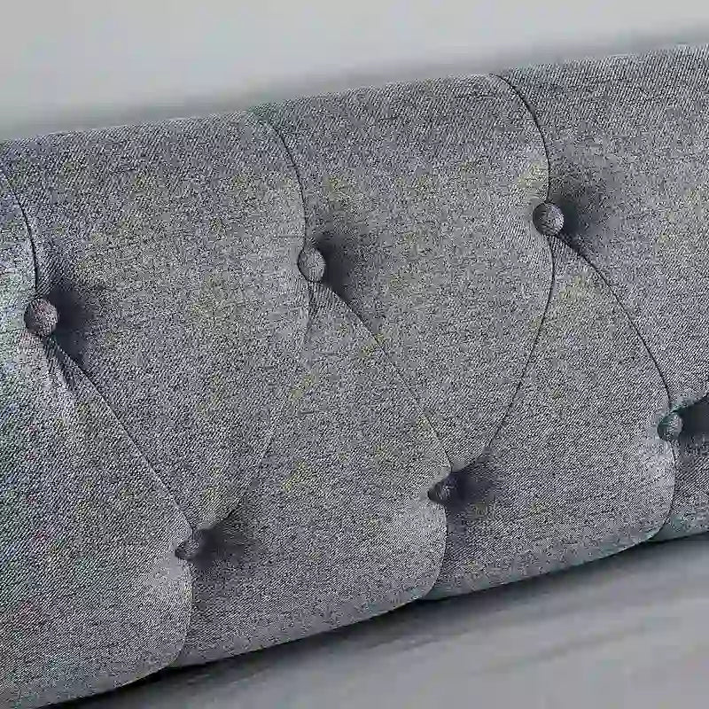 Banquette-lit tapissée avec lit gigogne escamotable et port USB