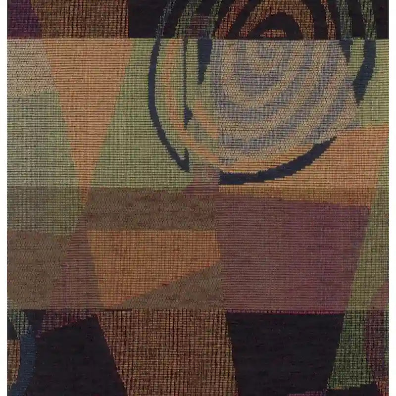 Fauteuil à bascule en rotin Bali avec coussin en chenille