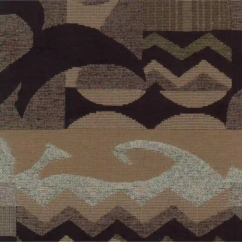 Fauteuil à bascule en rotin Bali avec coussin en chenille
