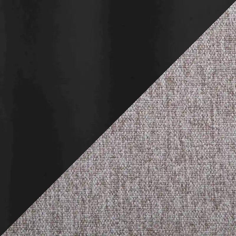 Chaise de salle à manger rembourrée à dossier haut, noire (lot de 2)