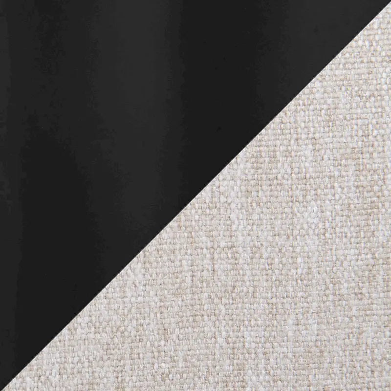 Chaise de salle à manger rembourrée à dossier haut, noire (lot de 2)
