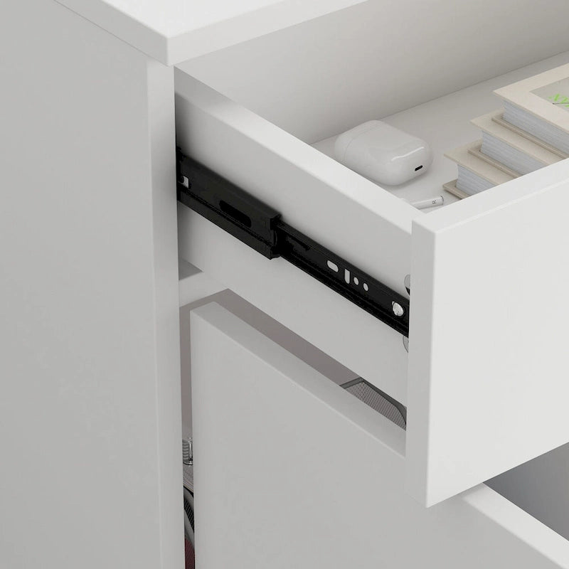 Bureau avec tiroir de réception et une porte