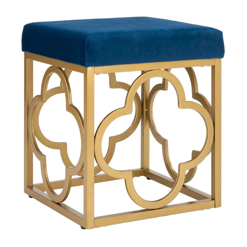 Pouf carré en velours, style marocain