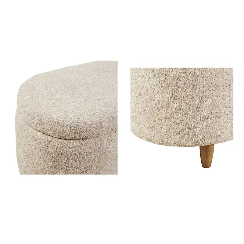 Banc de rangement à abattant Boucle