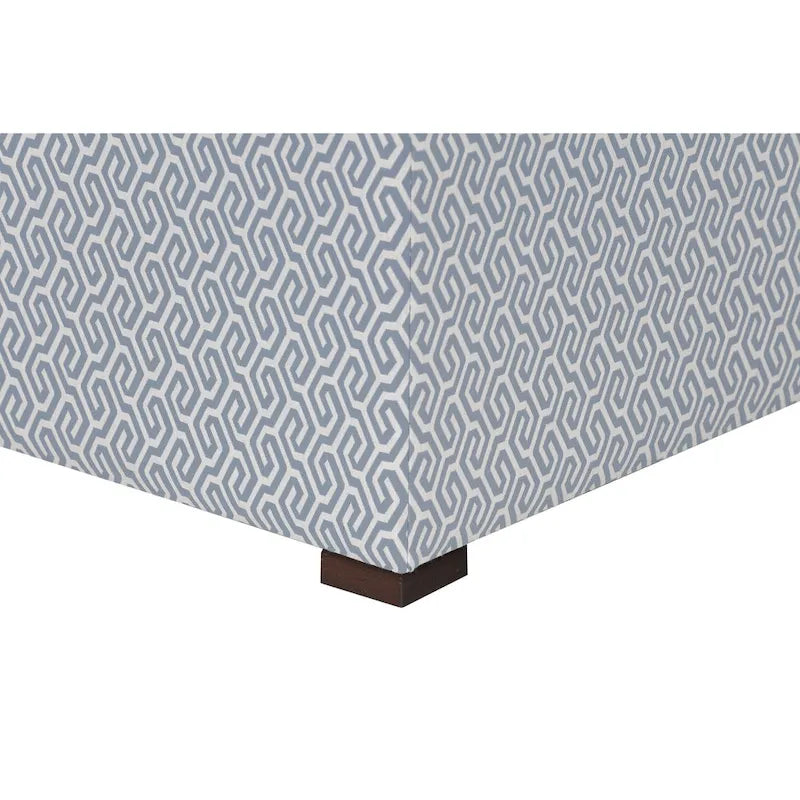 Pouf carré capitonné