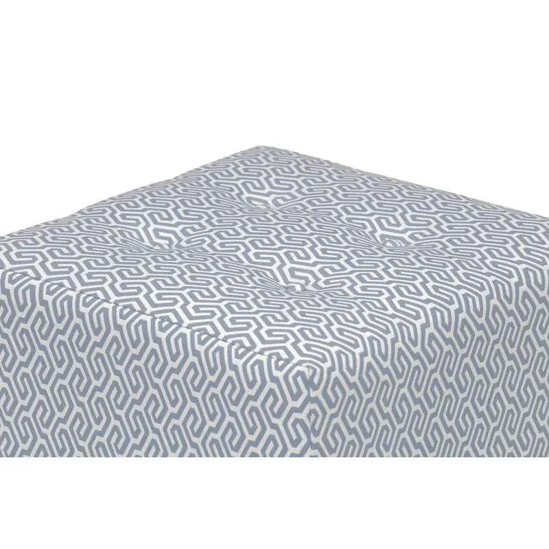 Pouf carré capitonné