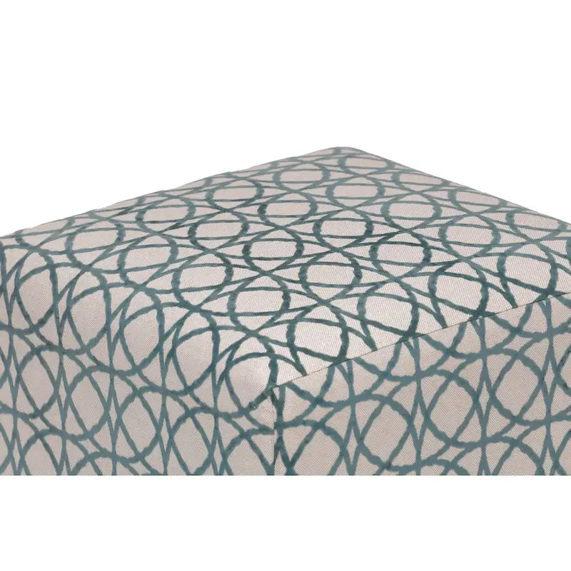 Pouf carré capitonné