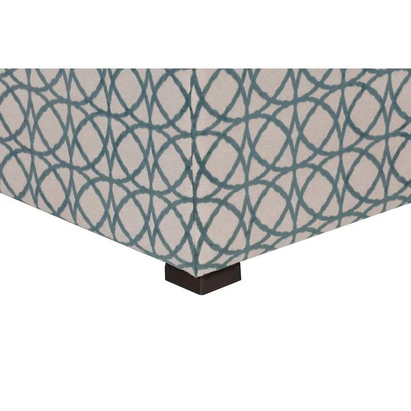 Pouf carré capitonné