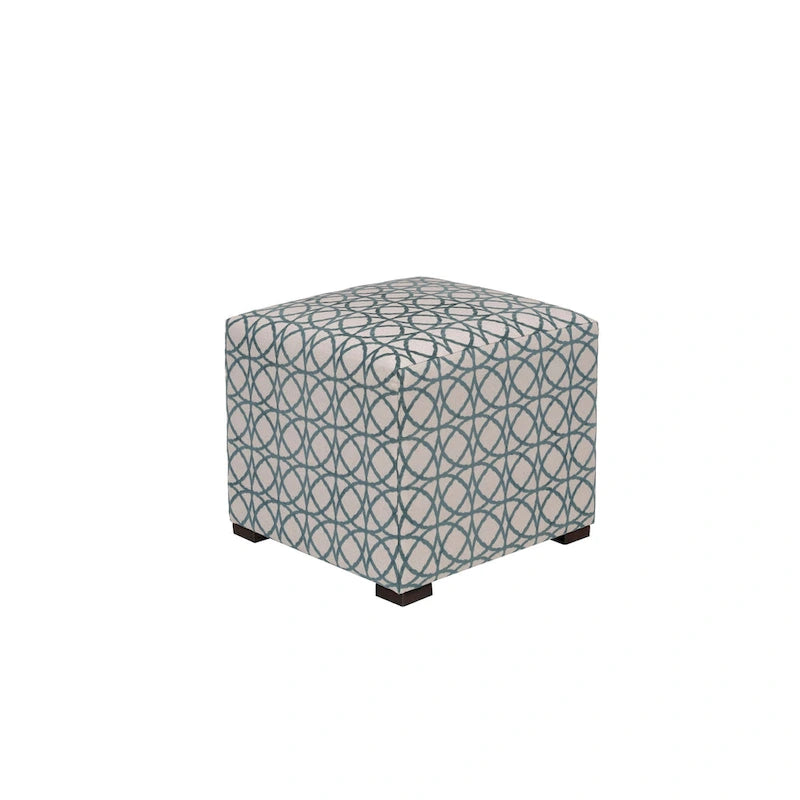 Pouf carré capitonné