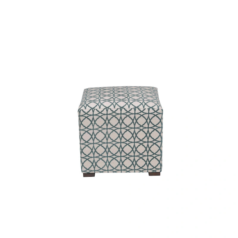 Pouf carré capitonné