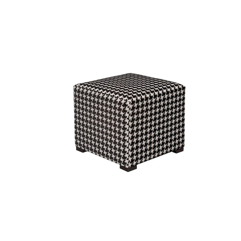 Pouf carré capitonné
