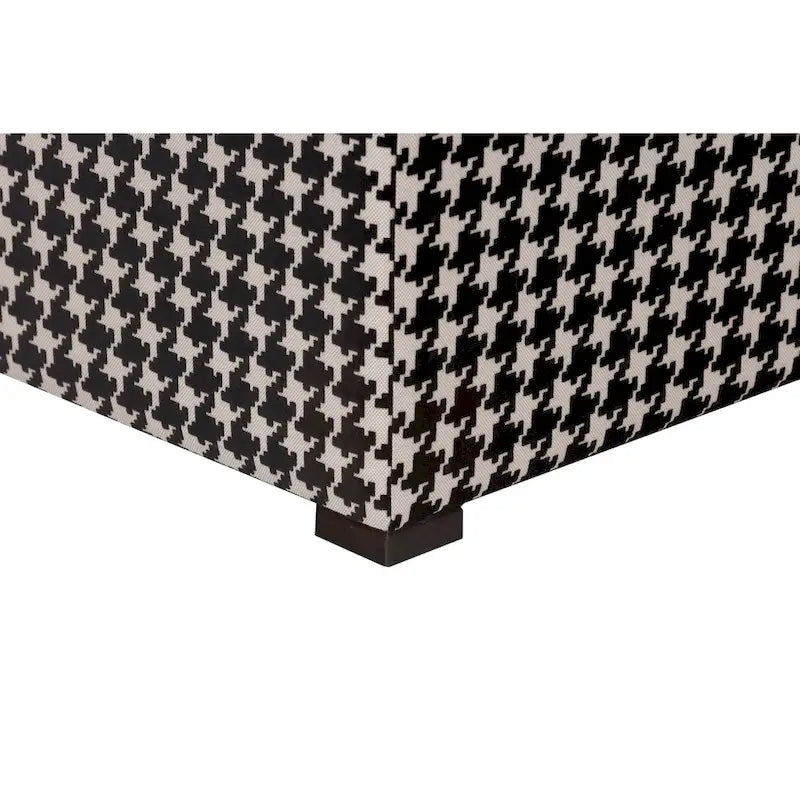 Pouf carré capitonné