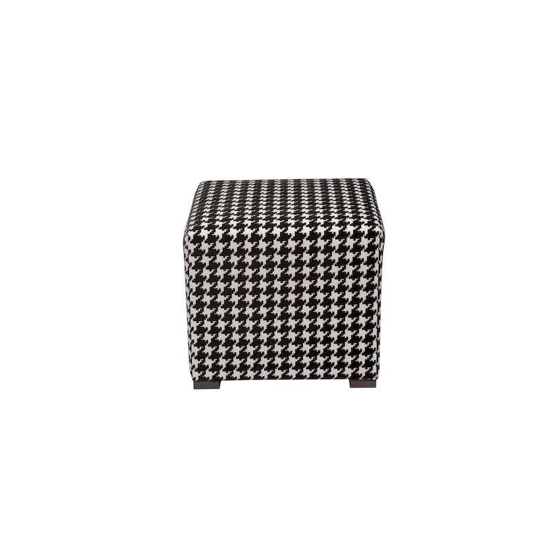 Pouf carré capitonné