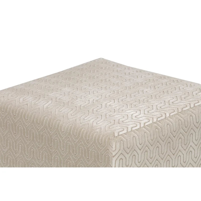 Pouf carré capitonné