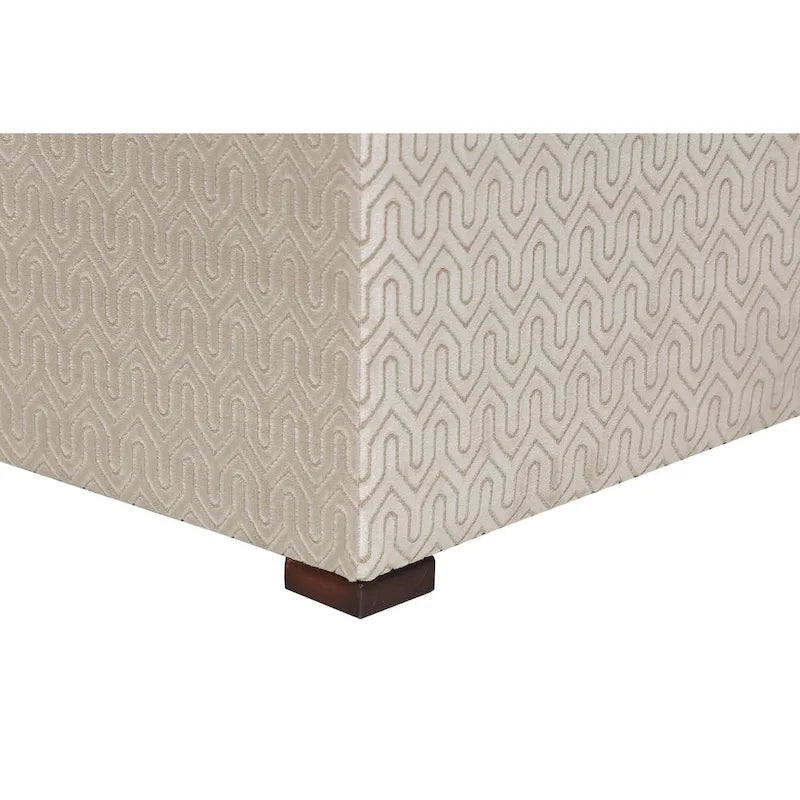 Pouf carré capitonné