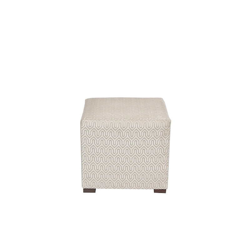Pouf carré capitonné