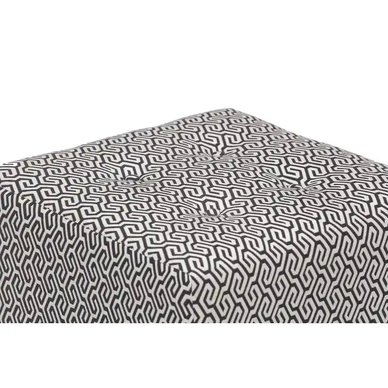 Pouf carré capitonné
