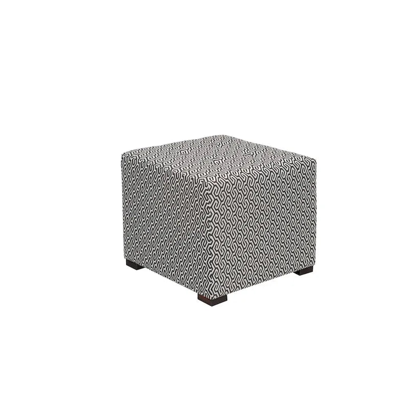Pouf carré capitonné