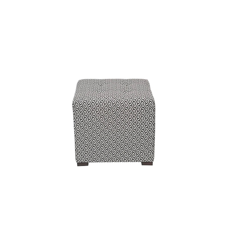 Pouf carré capitonné