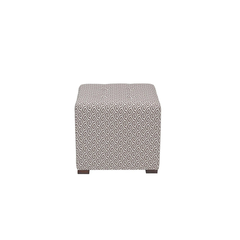 Pouf carré capitonné