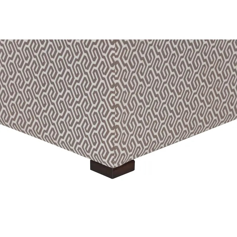 Pouf carré capitonné