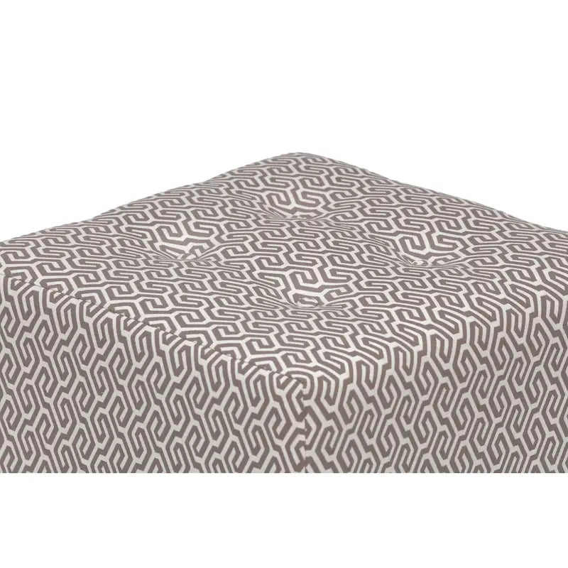 Pouf carré capitonné