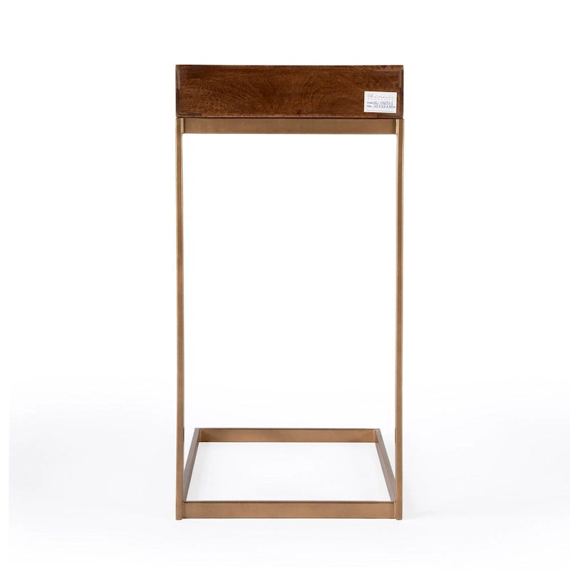 Table d'appoint Alec avec 1 tiroir en forme de C